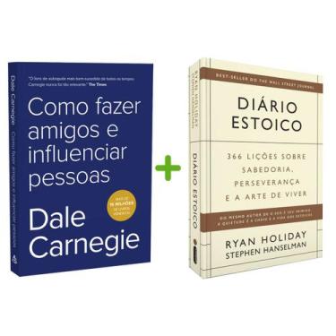 Imagem de Kit 2livros, Como Fazer Amigos e Influenciar Pessoas + Diário Estoico,