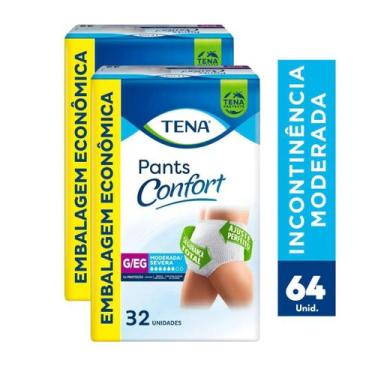 Imagem de Calcinha Descartável Fralda Adultos Geriatrica P/m G/gg 64un - Tena, G