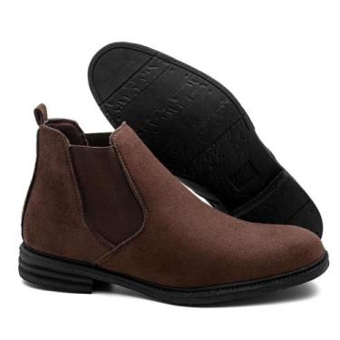 Imagem de Botas Botina Masculino De Couro Camurça Cano Curto Country - DUPRADO, 