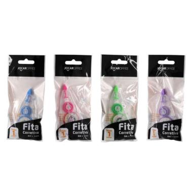 Imagem de Corretivo em Fita 5mmx6m Corpo Transparente - Jocar Office / WX Gift -