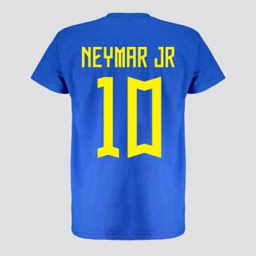 Imagem de Camisa Brasil 10 Neymar Azul Infantil - Licenciados, 6 ANOS
