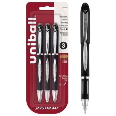 Imagem de Caneta esferogr fica Uni-Ball 74396PP unisbol, refil de caneta esferogr fica, ponta forte (1,0 mm), Ponta grossa, Preto, 3-Count