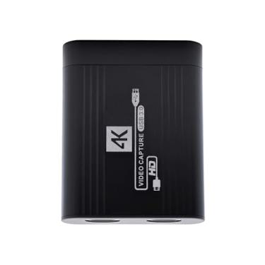 Imagem de xiwai Placa de captura de vídeo HDMI 4K áudio 3,5 mm entrada transmissão ao vivo USB 3.0 adaptador de dados dispositivo de captura para câmera de jogos, decodificador, gravação de computador DVD