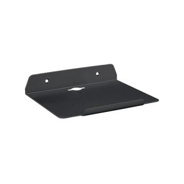 Imagem de blingwider Prateleira de parede pequena flutuante de metal de 20 cm L x 15 cm P, prateleiras flutuantes profundas para alto-falantes, câmeras, roteadores, prateleira de parede flutuante de metal