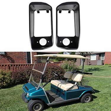 Imagem de munirater Headlight Bezels Replacement for Club Car Golf Cart DS 1993 - Up Black 1016880 1016879