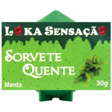 Imagem de Vela Comestível Sorvete Quente Loka Sensação Menta - lovetoy