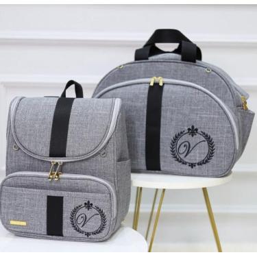 Imagem de Kit Bolsa Maternidade Tema Brasão 2 Peças Personalizado - Eduardita Ba