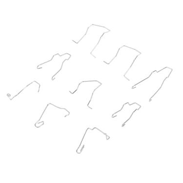 Imagem de 9pcs Bulbo Retter Clipes de Mola, Retentor de Farol Universal Clipes de Mola de Farol Dos Clipes de Lâmpada de Viga de Feixe de Farol para H1 H3 H4 H7 Bulbos