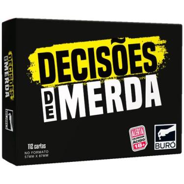 Imagem de Decisões De Merda Jogo De Cartas Party Buró Português