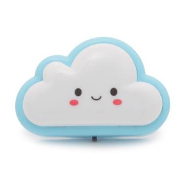 Imagem de Abajur De Tomada Infantil Quarto Luz Noturna Led Mini Nuvem - Zein Imp