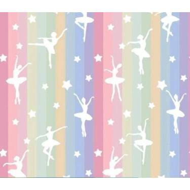 Imagem de Papel de Parede Quarto Menina Balé Bailarina 92 JAM Delicado e Moderno
