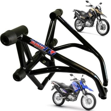 Imagem de Protetor Stunt Race CROSSER XTZ 150 Slider de proteção motor e carenagem Stunt Cage XTZ-150 2014 A 2024 (PRETO BRILHO)