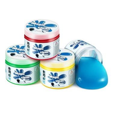 Imagem de DNA MOTORING Ferramenta universal para limpeza de carro TOOLS-00150 para limpeza de automóveis interiores de casa e escritório (4 unidades), azul, vermelho, verde, amarelo