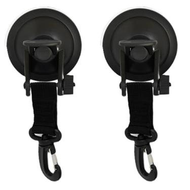 Imagem de Kit 2 Ventosa C/Gancho P/Fixar Tendas Barracas Camping Atividades ao Ar Livre