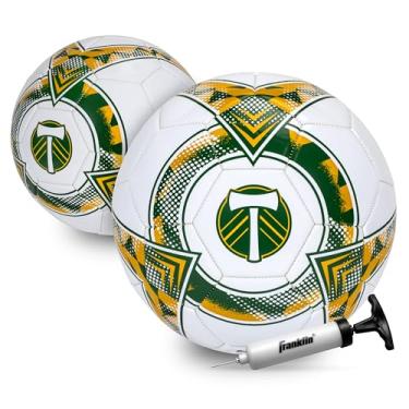 Imagem de Bola de futebol Franklin Sport MLS Portland Timbers - Bola de futebol tamanho 5 oficial - Tamanho regulamentado + bola de futebol com peso para crianças + adultos - Bola de futebol para meninos +