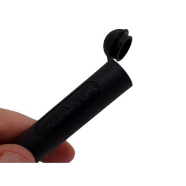 Imagem de Porta Cigarro Squadafum Cores Lavável Não Sai Cheiro Com Vedação Na Tampa (Preto Sdf)