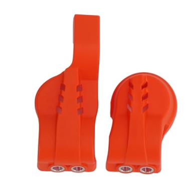 Imagem de Tampas de Sapato de Garfo Dianteiro de Motocicleta 2pcs - Guardas Protetores de Fundo do pé do Garfo para Xc Xcf Sx Sxf Exc Otimizado (Laranja)