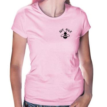 Imagem de Baby Look Bee Nice - Foca na Moda, Rosa bebê, GGG