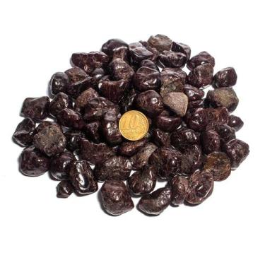 Imagem de 1 kg Granada Rodolita com Asterisco Rolado P 10 a 20mm TipoB - Cristai