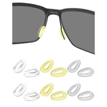 Imagem de HILEEN 6 pares de protetores de nariz de substituição para Oakley Feedback OO4079|Holbrook Metal OO4123|Crosshair OO4060 OO6014|Calibre OO6038 OO4124 Óculos de sol