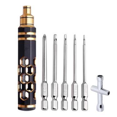 Imagem de Hobbyfire Conjunto de chaves sextavadas RC Tools hexagonais, chave Allen e Phillips 5 em 1 para drone de corrida multieixos, FPV, quadricóptero, robô de modelagem de carro