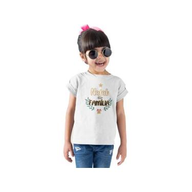 Imagem de Camiseta Infantil de Natal Feliz Natal Papai Noel Branca - Del France,