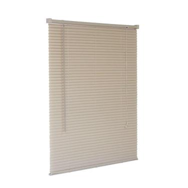 Imagem de Persiana Horizontal Cortina Pvc Bege 60 L X 80 A Cm 0,60 X