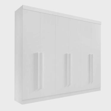 Imagem de Guarda Roupa Da Vinci Plus 6 Portas 6 Gravetas 100% Mdf D'doro Cor: branco