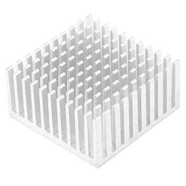 Imagem de 5pcs Alumínio de Dissipador de Calor para LED Com 1/2/3, TP40 de *20 * 40 Placa de Dissipação de Calor para a Placa de Potência de Circuito Impresso, 40x20x40mm (Prata)