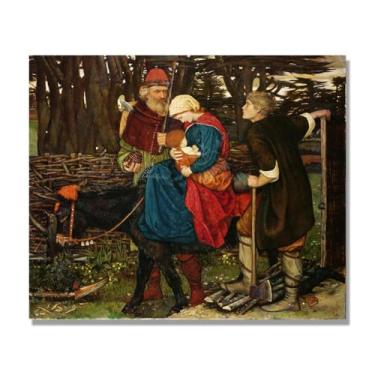 Imagem de Impressões em tela religiosas, "A Sagrada Família", pinturas famosas arte de parede para sala de estar, imagens de arte em tela, decoração de parede. 40 x 48 cm-15,7 x 18,9 pol. sem moldura