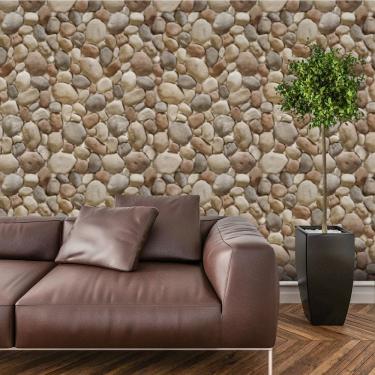 Imagem de Papel de Parede Adesivo Pedra Lavável  Sala  Quarto Cozinha 3 metros