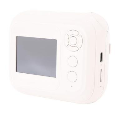 Imagem de Câmera Digital de Impressão Instantânea, 48MP 1080p HD Câmera Fofa Com Funções de Jogo de Mp3, Câmera de Viagem Portátil Toy para Presentes de Aniversário para Meninos para (Bege)