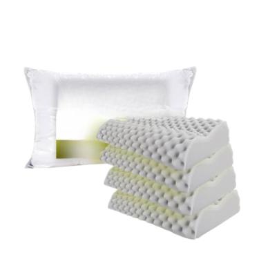 Imagem de Travesseiro Ortopédico Magnetico com Infravermelho Terapêutico Pillow Anatômico Anti Ronco + CAPA IMPERMEÁVEL(4 TRAVESSEIRO CERVICAL)