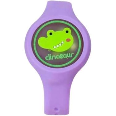 Imagem de Pulseira Relogio Infantil Anti Mosquito Repelente Figurinhas Cor:Roxo