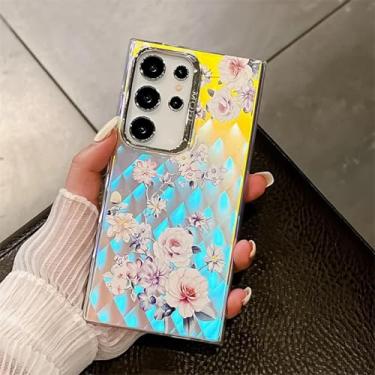 Imagem de Capa traseira rígida fosca para PC com flor de laser (para Samsung A35 5G/AH15)