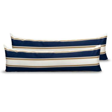 Imagem de Kit 2 Fronhas Capa Xuxão Corpo com Zíper 1,30m x 40cm Percal 180 fios 