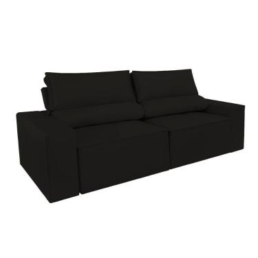 Imagem de Sofá Retrátil-reclinável 1,50m Confortável Balaqui Decor Preto