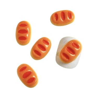 Imagem de Encantos de Unhas Smiley Urso - 20 Peças em Resina (Salsicha, Pão, Aba