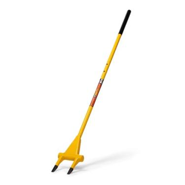 Imagem de Honey Badger Garfo de demolição, barra de trituração de 2 dentes de 142 cm, ferramenta multiuso para pisos, tapumes, acabamentos, drywall, telhados e decks