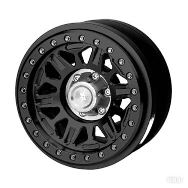 Imagem de BEAXTURBO Racing Upgrade Parts RC CNC 2.9''Aluminum Bead Lock Wheel-B for Axial SCX6 Trail Honcho Silver 1/6 1PCS (Silver-Gray)