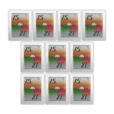 Imagem de Porta-retratos Kit Com 10 Quadros Molduras Com Vidro