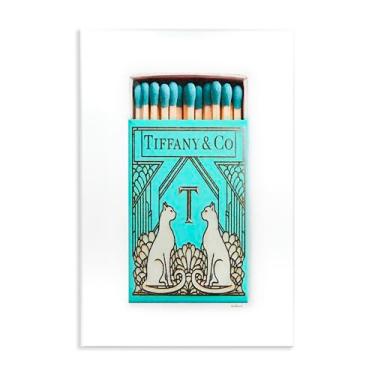 Imagem de Stupell Industries Blue Glam Brand Matches Wall Plaque Art Design por Amanda Greenwood, 10 x 15