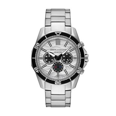 Imagem de Armani Exchange Relógio masculino cronógrafo de aço inoxidável (modelo: AX1969), Prata