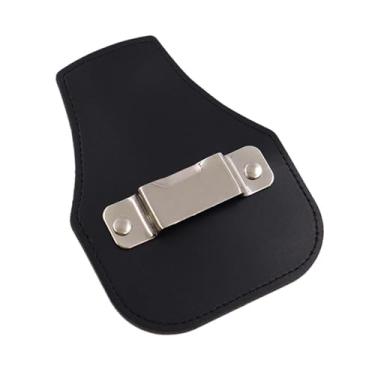 Imagem de WeiLaiKeQi Suporte para fita métrica, suporte para fita métrica, para cinto, acessórios, bolsa de ferramentas feita à mão, clipe de cinto para carpinteiros e, Preto