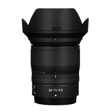 Imagem de Camerea Lens Skin Anti-Scratch Adesivo para Nikon Z 24-70 mm F4S Revestimento Película Protetora Vinil Protetor Corporal Decalques Capa 24-70 4 (Preto Friso)
