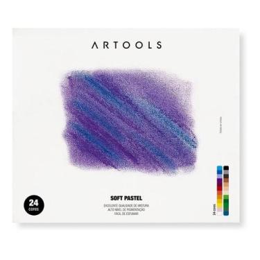 Imagem de Giz Pastel Seco Artools Soft Pastel Com 24 Cores