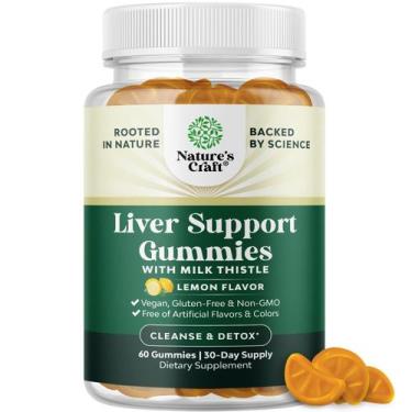 Imagem de Liver Support Gummies Natures Craft Liver Detox 30 porções