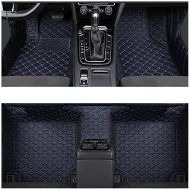 Imagem de Tapetes automotivos compatíveis com Jaguar XJ L (cinco lugares) 2010 2011 2012 2013 2014 2015 2016 2017 2018 Almofadas personalizadas para os pés do automóvel(BLAKE-BLUE)