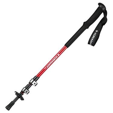 Imagem de Bastões De Trekking Bastões De Trekking De Fibra De Carbono Ao Ar Livre, Bengalas Ultraleves, Bastões De Carbono De Escalada, Bastões De Trekking Portáteis Duráveis, Red