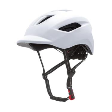 Imagem de Aymzbd Capacete de Bicicleta para Adultos Capacete de Ciclista com Luz Equipamento de Ciclismo de Estrada para Ciclista Circunferência Da Cabeça Ajustável Ca, Branco